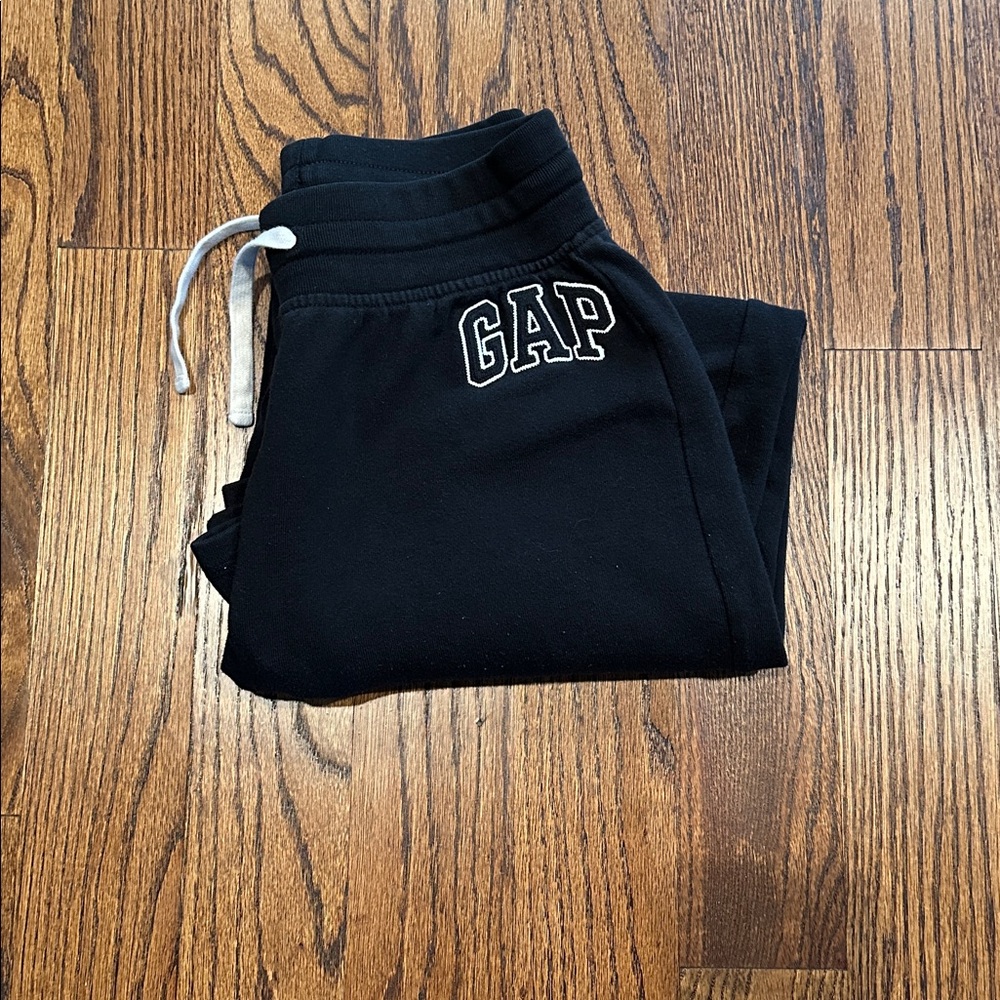 GAP Black Joggers with Logo Wide Leg Women's Xs